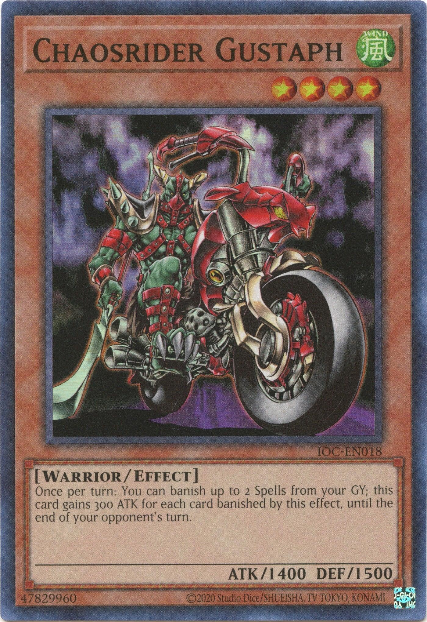 Chaosrider Gustaph (25th Anniversary) [IOC-EN018] Super Rare - Josh's Cards