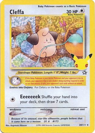 Cleffa 020/111 - Celebrations Classic Collection Holofoil