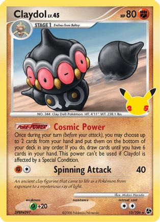 Claydol 015/106 - Celebrations Classic Collection Holofoil