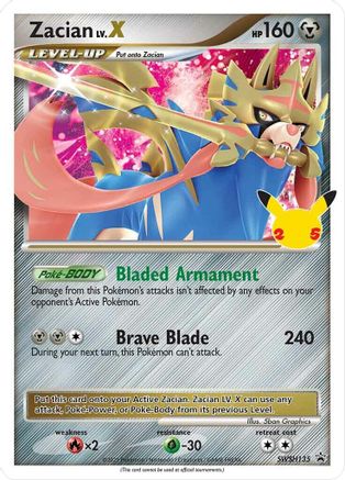 Zacian LV.X [SWSH135] (SWSH Black Star Promos) Holofoil