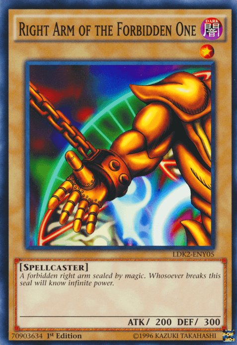 Right Arm of the Forbidden One [LDK2-ENY05] Common - Josh's Cards