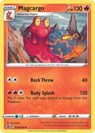 Magcargo 035/264 - SWSH08 Fusion Strike Reverse Holofoil