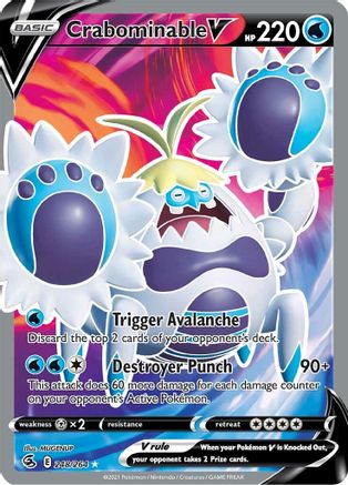 Crabominable V (Full Art) [248] (Fusion Strike) Holofoil