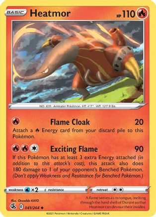 Heatmor 041/264 - SWSH08 Fusion Strike Reverse Holofoil