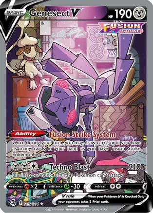 Genesect V (Alternate Full Art) [255] (Fusion Strike) Holofoil