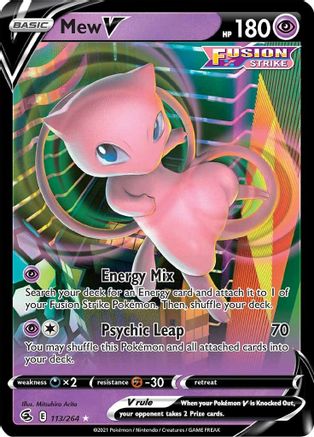 Mew V [113] (Fusion Strike) Holofoil