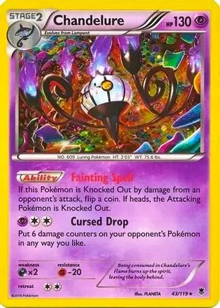 Chandelure (Cosmos Holo) 043/119 - Blister Exclusives Holofoil