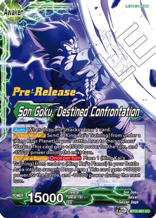 Son Goku // Son Goku, Destined Confrontation (BT15-061) [Saiyan Showdown Prerelease Promos]