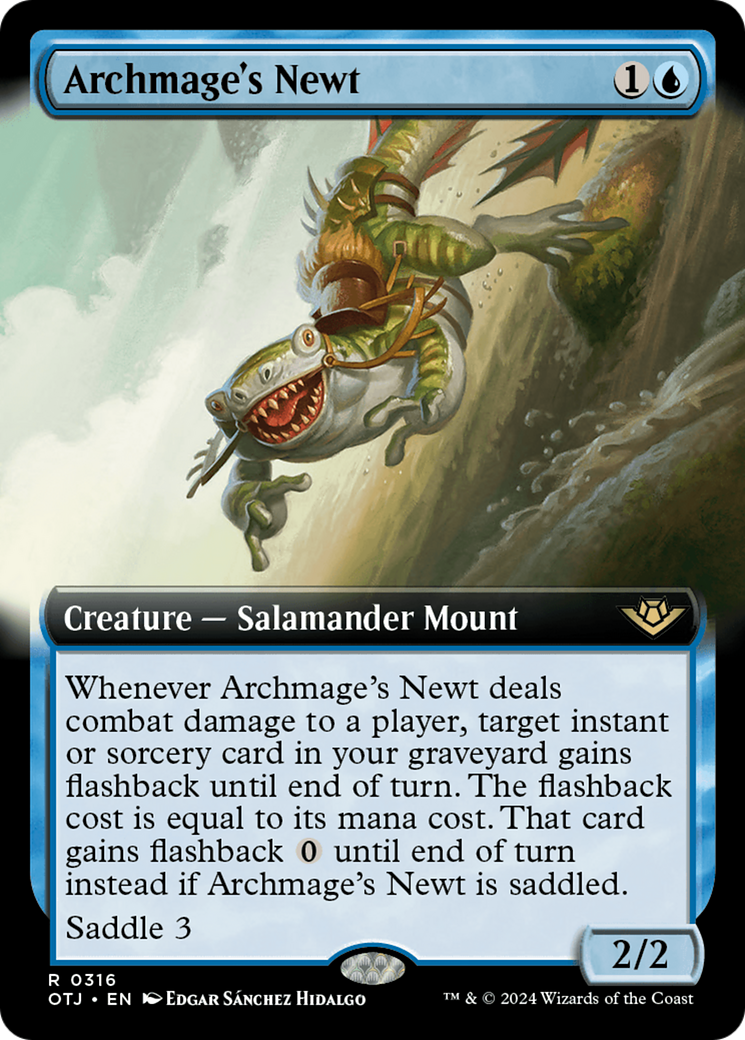 Archmage's Newt (OTJ-316) - Outlaws of Thunder Junction: (Extended Art)