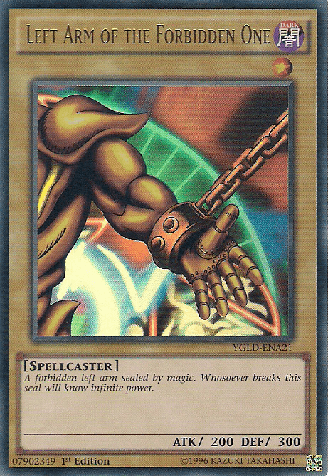 Left Arm of the Forbidden One [YGLD-ENA21] Ultra Rare - Josh's Cards