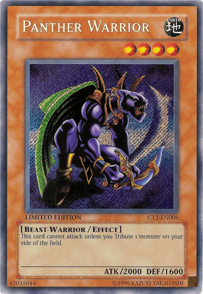 Panther Warrior [CT2-EN006] Secret Rare - Josh's Cards