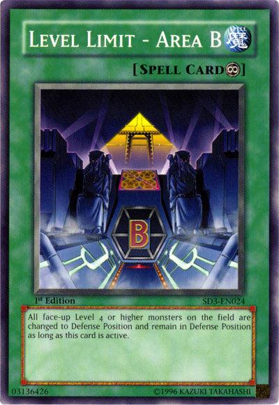 Level Limit - Area B [SD3-EN024] Common - Josh's Cards