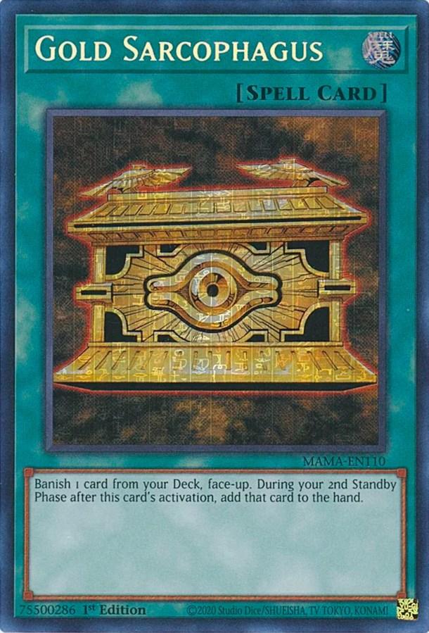 Gold Sarcophagus [MAMA-EN110] Secret Pharaoh's Rare - Josh's Cards