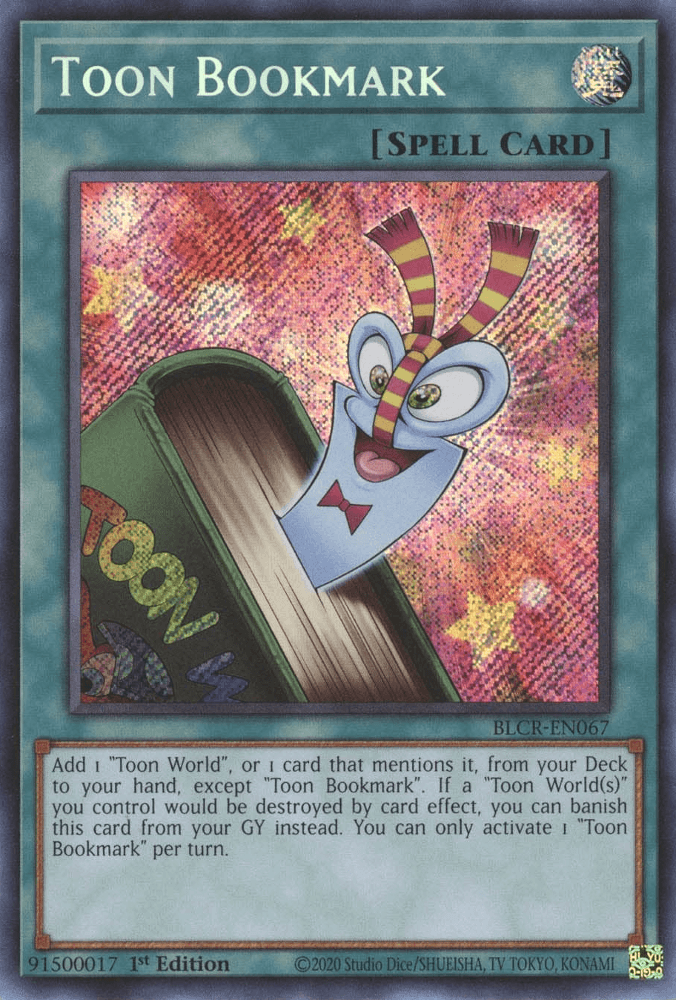 Toon Bookmark [BLCR-EN067] Secret Rare - Josh's Cards