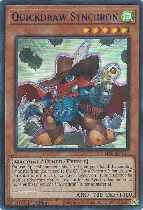 Quickdraw Synchron (Blue) [LDS3-EN117] Ultra Rare - Josh's Cards