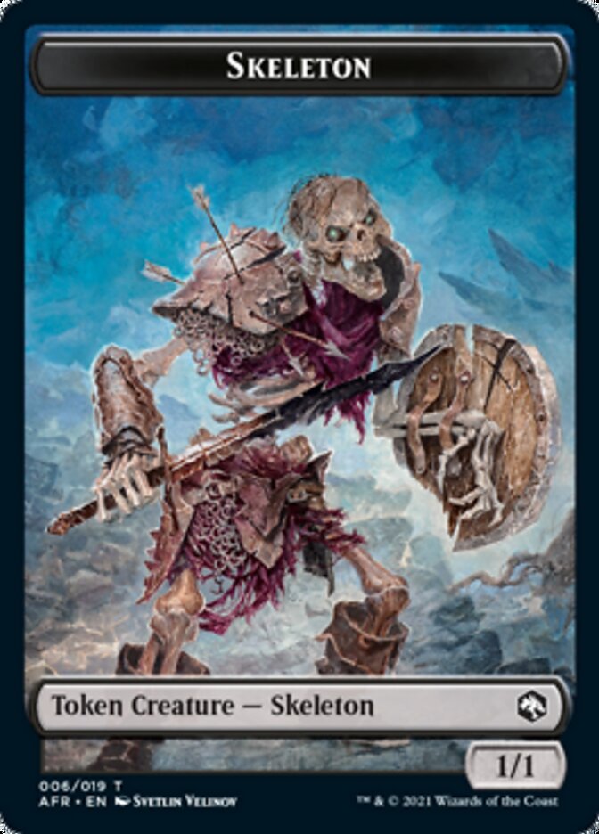 Lost Mine of Phandelver // Skeleton Double-Sided Token [Dungeons & Dragons: Adventures in the Forgotten Realms Tokens] Foil