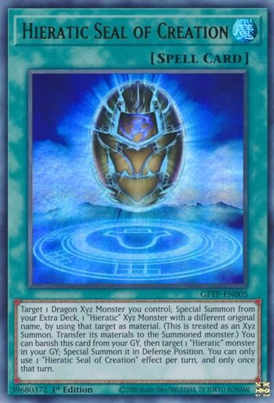 Hieratic Seal of Creation [GFTP-EN005] Ultra Rare - Josh's Cards