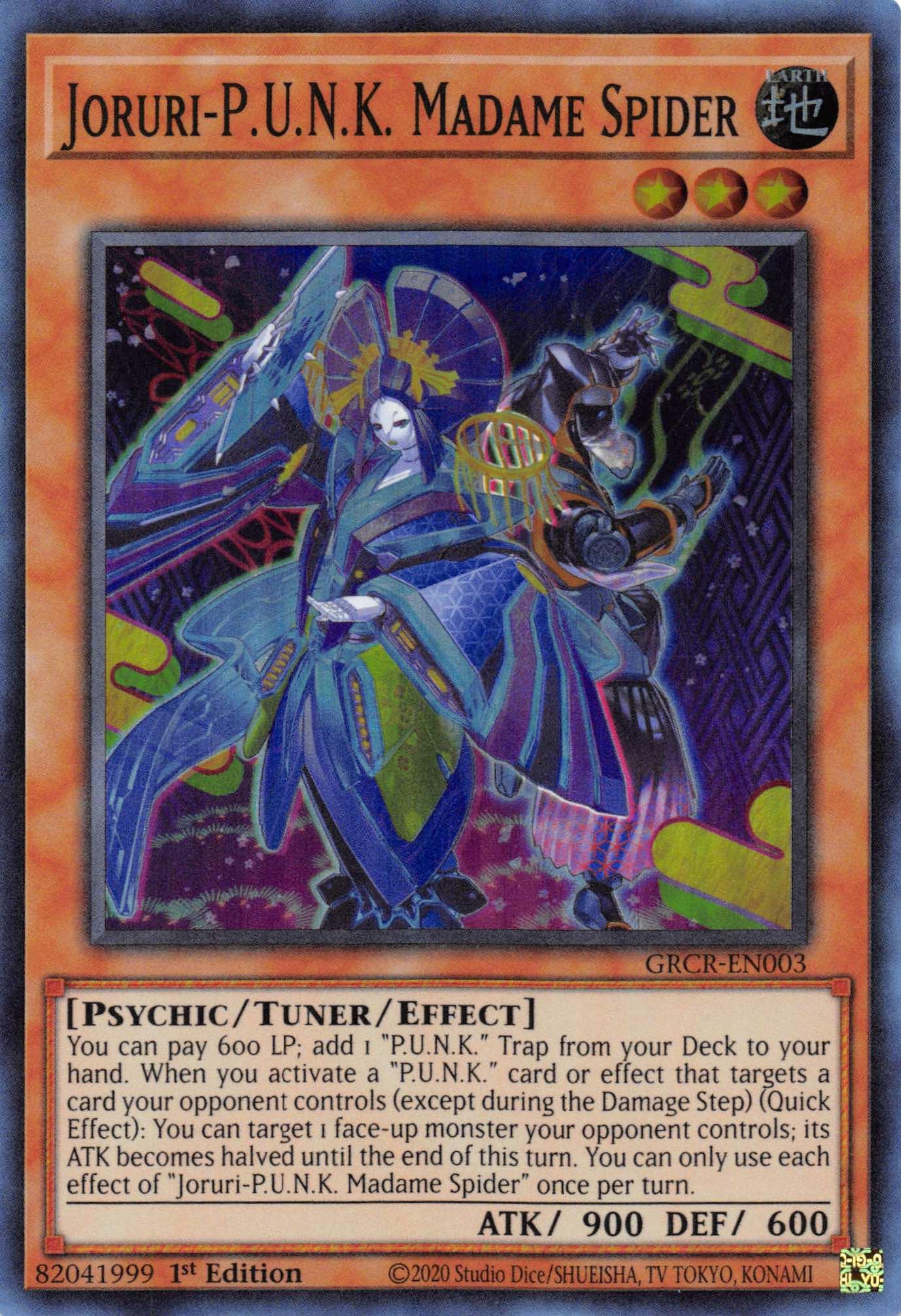 Joruri-P.U.N.K. Madame Spider [GRCR-EN003] Super Rare - Josh's Cards