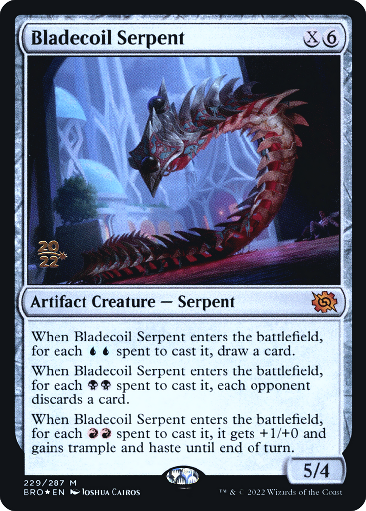 Bladecoil Serpent (PRE-229S) - The Brothers' War Promos Foil