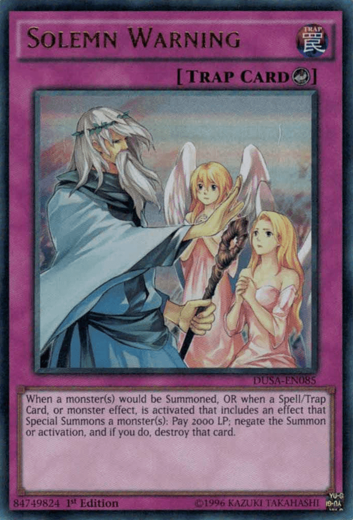 Solemn Warning [DUSA-EN085] Ultra Rare - Josh's Cards