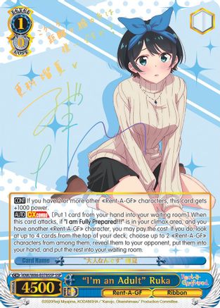 "I'm an Adult" Ruka (SSP) (KNK/W86-E078SSP SSP) - Rent-A-Girlfriend