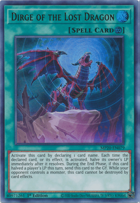 Dirge of the Lost Dragon [MP20-EN079] Ultra Rare - Josh's Cards
