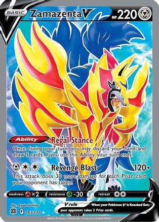 Zamazenta V [163] (Brilliant Stars) Holofoil