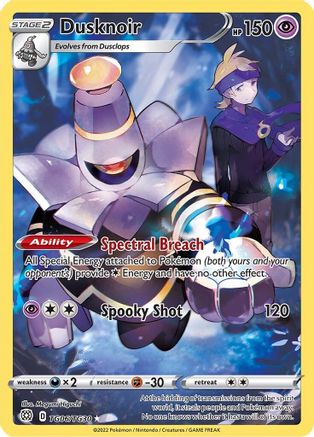 Dusknoir TG06/TG30 - SWSH09 Brilliant Stars Trainer Gallery Holofoil