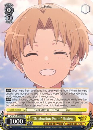 "Graduation Exam" Rudeus (RRR) (MTI/S83-TE02R RRR) - Mushoku Tensei: Jobless Reincarnation