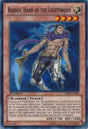 Raiden, Hand of the Lightsworn [SDLI-EN003] Super Rare - Josh's Cards