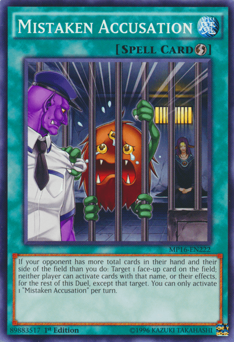 Mistaken Accusation [MP16-EN222] Common - Josh's Cards