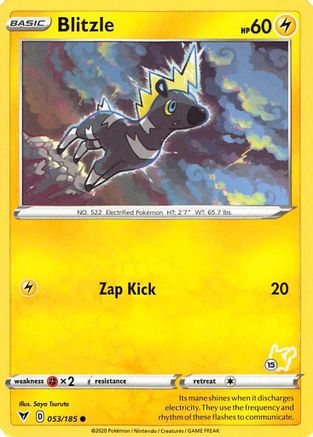 Blitzle (# Pikachu Stamped) 053/185 - Battle Academy 2022