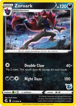 Zoroark - 171/264 (Eevee Stamped) [171] (Battle Academy 2022)