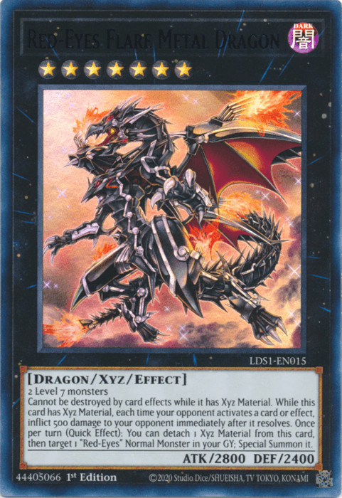 Red-Eyes Flare Metal Dragon (Purple) [LDS1-EN015] Ultra Rare - Josh's Cards