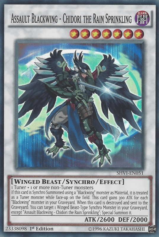 Assault Blackwing - Chidori the Rain Sprinkling [SHVI-EN051] Super Rare - Josh's Cards
