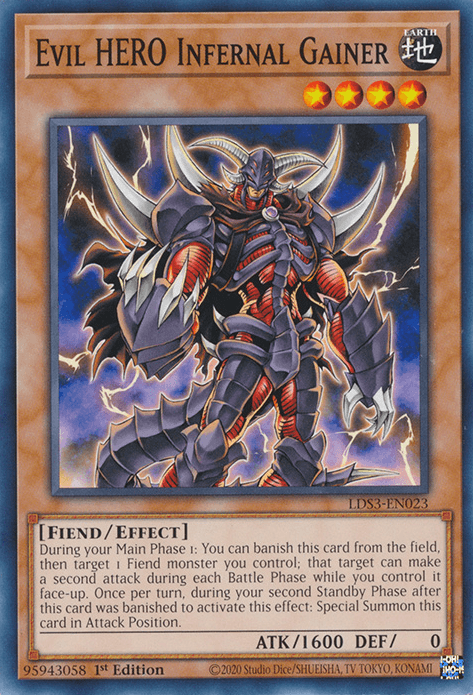 Evil HERO Infernal Gainer [LDS3-EN023] Common - Josh's Cards