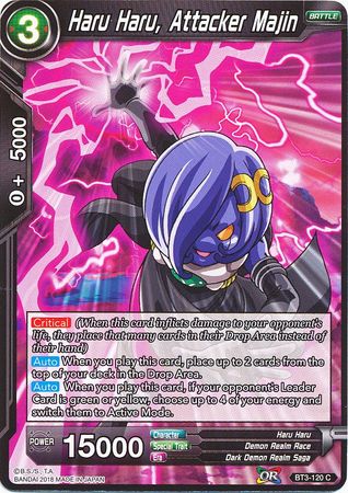 Haru Haru, Attacker Majin (BT3-120) [Cross Worlds] Parallel Foil