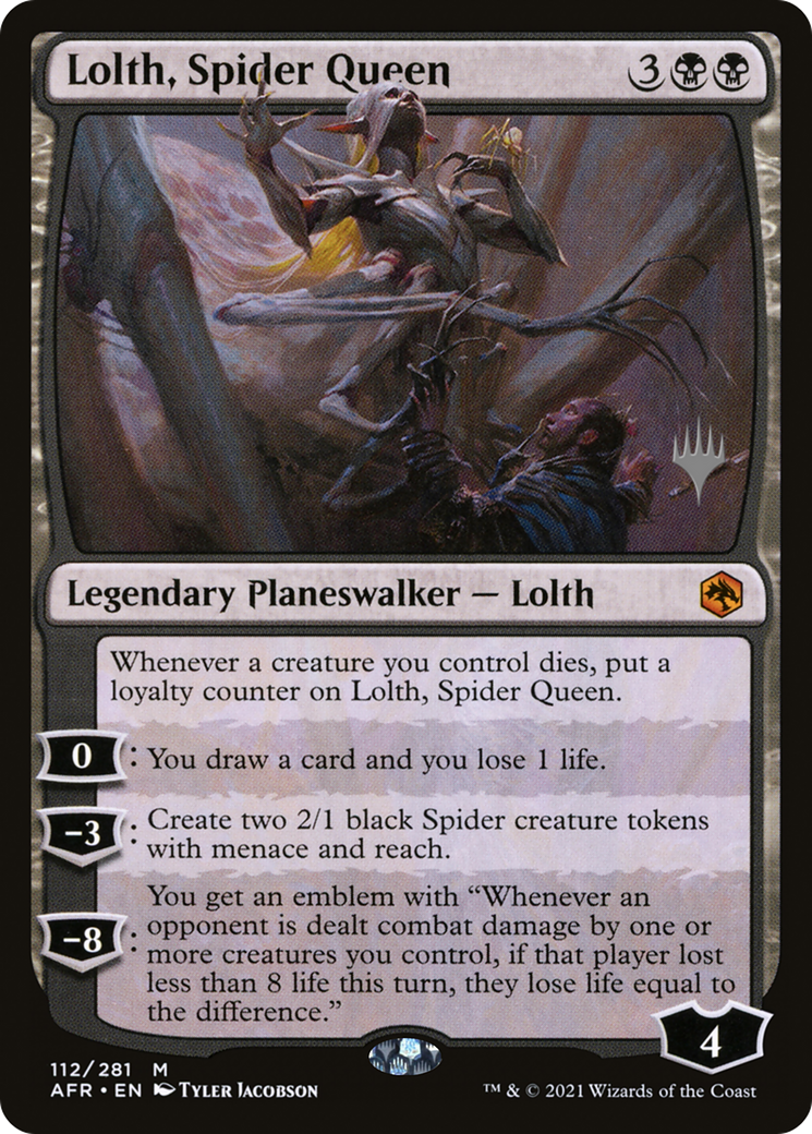 Lolth, Spider Queen (PPAFR-112P) - Adventures in the Forgotten Realms Promos