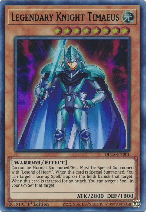 Legendary Knight Timaeus (Green) [DLCS-EN001] Ultra Rare - Josh's Cards
