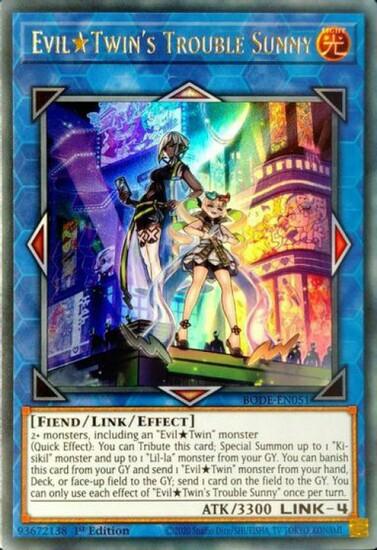 Evil Twin's Trouble Sunny [BODE-EN051] Starlight Rare - Josh's Cards
