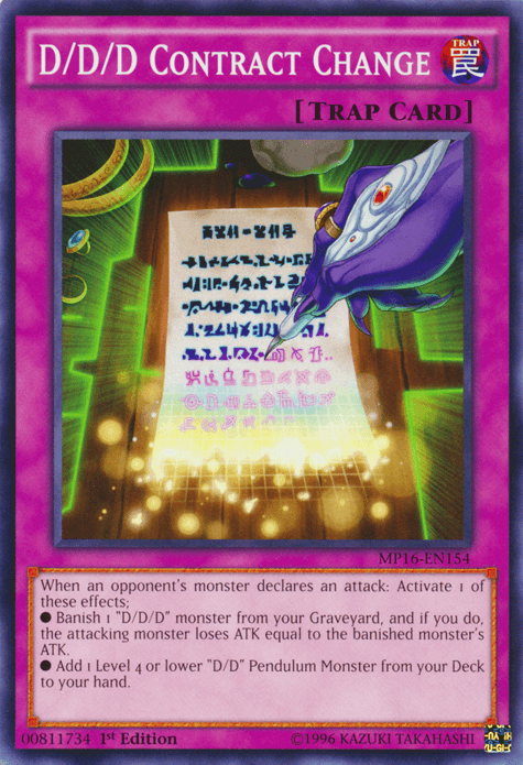 D/D/D Contract Change [MP16-EN154] Common - Josh's Cards