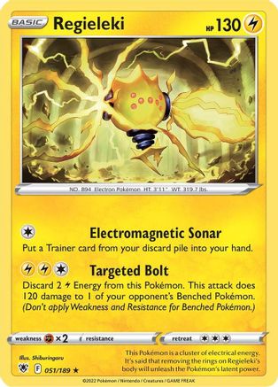 Regieleki 051/189 - SWSH10 Astral Radiance Reverse Holofoil