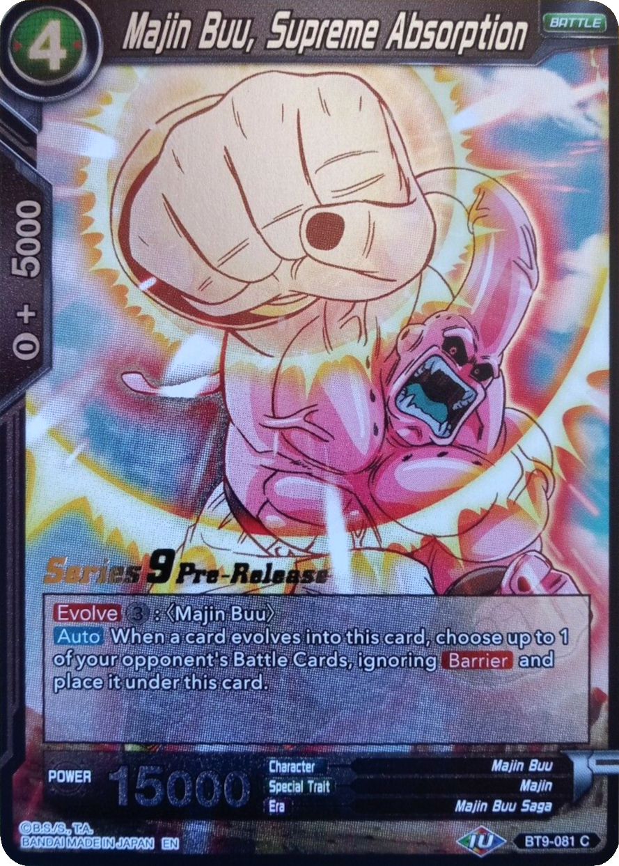 Majin Buu, Supreme Absorption (BT9-081) [Universal Onslaught Prerelease Promos] Parallel Foil