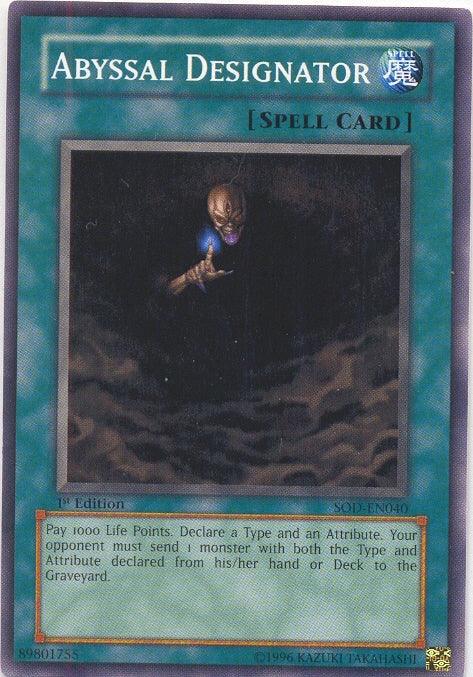 Abyssal Designator [SOD-EN040] Common - Josh's Cards