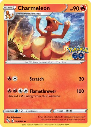 Charmeleon 009/078 - Pokemon GO