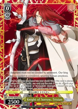 Weiss Schwarz: Knight of Sorrow, Tristan (RTR) - Fate/Grand Order THE MOVIE Divine Realm of the Round Table: Camelot - Near Mint