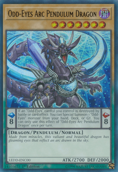 Odd-Eyes Arc Pendulum Dragon [LEDD-ENC00] Ultra Rare - Josh's Cards
