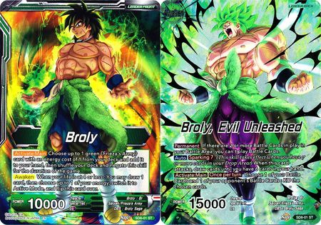 Broly // Broly, Evil Unleashed (Starter Deck Exclusive) (SD8-01) [Destroyer Kings] Parallel Foil