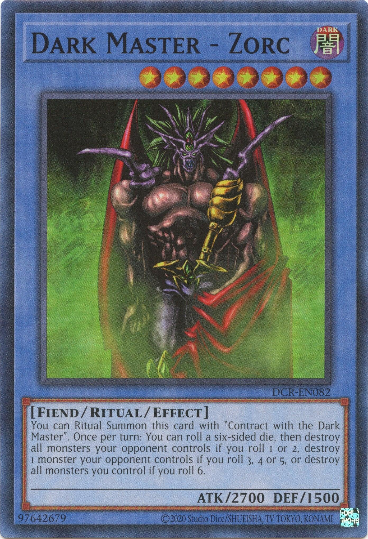 Dark Master - Zorc (25th Anniversary) [DCR-EN082] Super Rare - Josh's Cards