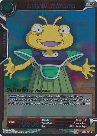 Loyal Kikono (BT6-021_PR) [Destroyer Kings Prerelease Promos] Parallel Foil